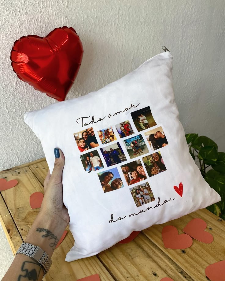 Almofadas românticas personalizadas - ideia de presente criativo e barato de dia dos namorados