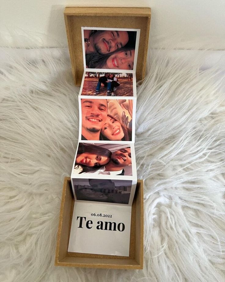 Caixinha personalizada romântica com fotos e mensagens - ideia de presente de dia dos namorados 2025