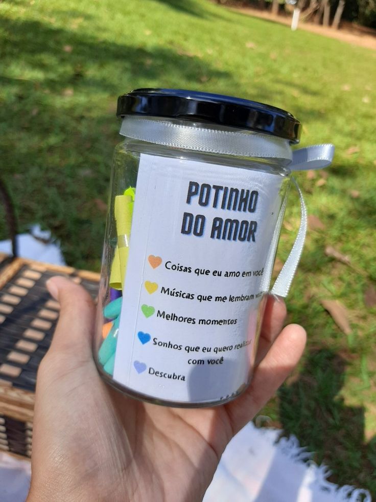 Pote de bilhetes - ideia de presente criativo e barato de dia dos namorados