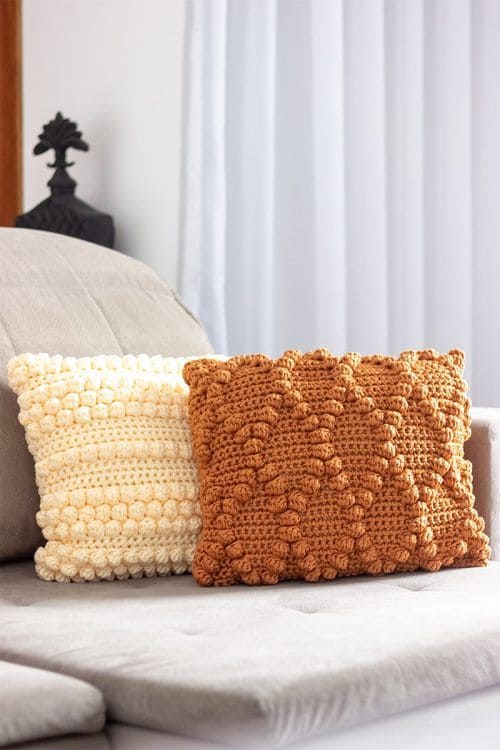 almofada de crochê inspiração de decoração na sua casa